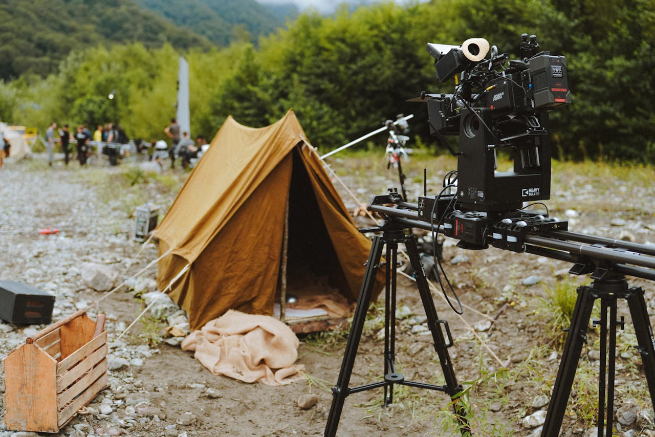 Film Set in Mountains